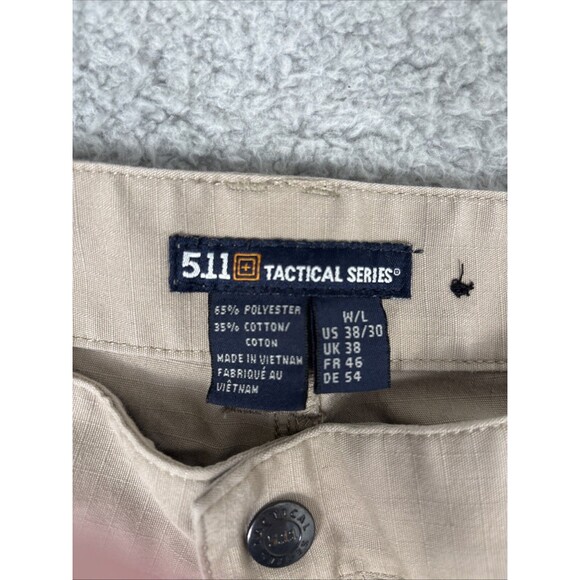 511 Tactical Pants Mens 38x30 Measures 38x33Tan Cargo Ripstop Tactical Beige Tan - Picture 3 of 9